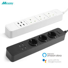 Smart Wifi Power Strip Surge Protector Multiple EU/UK  Electrical Plug Socket with USB Voice Control by Echo Alexa Google Home 2024 - buy cheap