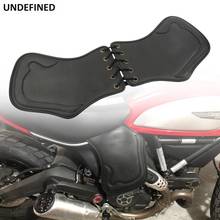 Protector Térmico para SILLÍN de motocicleta, deflectores negros de cuero PU para Harley Touring Softail Dyna Sportster XL, Indian Chief Vintage 2024 - compra barato