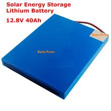 Batería de litio lifepo4 de alta capacidad, 12v, 40Ah, con BMS para almacenamiento de energía Solar, farola integrada + cargador 3A 2024 - compra barato