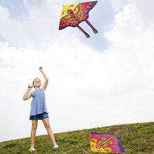 Открытый Забавный красочный Летающий змей бабочки с 30 м линией детской игры дети 95*85 см игрушка Kite M5P2 2024 - купить недорого