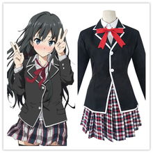 Anime My Youth Romantic Comedy Is Wrong As I Expected Yukinoshita Yukino Cosplay Costume School Uniform Skirt Suit 2024 - buy cheap