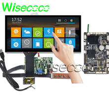 Requecoco 12.3 polegadas para instrumentação automotiva, display lcd com 40 pinos hdmi, lvds, vga + painel touch + placa android 2024 - compre barato