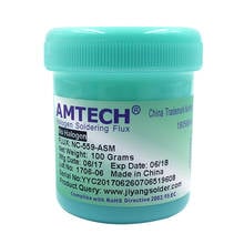 AMTECH-pasta de flujo de soldadura sin plomo, 100% Original, NC-559-ASM, 100g, para reparación BGA SMT, herramientas de reparación de soldadura sin necesidad de limpiar 2024 - compra barato