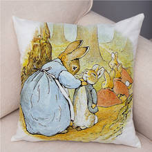 Cute Cartoon Rabbit Soft Plush Cushion Cover for Sofa Home Children Room Decor Fairy Tale Animal Pillowcase Pillow Case Covers 2024 - buy cheap