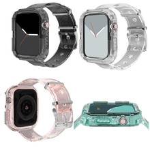 Funda transparente para Apple Watch Series SE 6 5 4 3 2, Correa transparente para iWatch 38 40 42 44MM, accesorios 2024 - compra barato