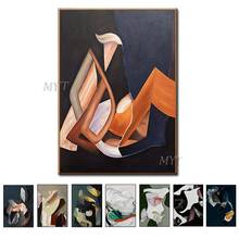 High Quality Colorful Color Abstract Oil Painting Modern Handmade Wall Art Living Room Picture Home Decoration Painting Unframe 2024 - buy cheap