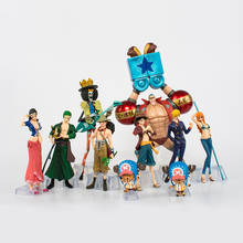 Figura de ação de peça única anime 10 flash, coleção de figura de ação pvc 2 anos depois, luffy nami roronoa zoro 2024 - compre barato