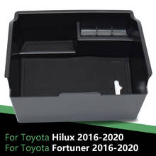 Fortuner hilux-console central de armazenamento, bexiga organizadora para toyota 2016, 2017, 2018, 2019 e 2020 2024 - compre barato