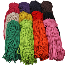 5mm Colorful Cotton Rope DIY 90 Meters/Roll Twisted Round Cotton Cord Cotton Rope Clothing Draw String Twisted Rope 2024 - buy cheap