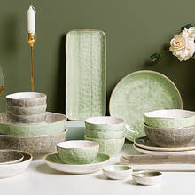 Japanese style Creative Ceramic Tableware Set Household Simplicity Breakfast Plate Western Food Plates Salad Bowl Pasta Plates 2024 - buy cheap