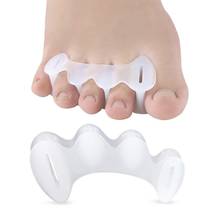 Hammer Toe Treatment Silicone Three Holes Hallux Valgus Toe Separator Corrector Q81B 2024 - buy cheap