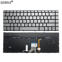 Клавиатура для ноутбука США hp Spectre 13-AG 13-AD 13-AH 13-AE 13-BF 13-af с подсветкой серебристого цвета 2024 - купить недорого