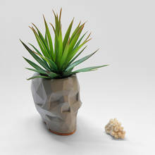 Силиконовая форма в форме черепа, цветов, горшков, бетонных растений, суккулентов, мини-горшков, форма для цемента, пластиковые формы 2024 - купить недорого