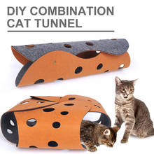 Pet Toy Cat Tunnel Kitten Fun Washable Collapsible Interactive Training Toy Rabbit Play Tube Wool Felt Cat Tunnel Toy Cat Tunnel 2024 - buy cheap