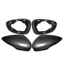 Car ABS Carbon Fibre Rear View Mirror Cover + Wing Mirror Frame for Ford Fiesta MK7 2008 -2017 2024 - buy cheap