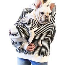 Одежда для собак зимняя теплая полосатая одежда для щенков Чихуахуа толстовки для маленьких и средних собак 2024 - купить недорого