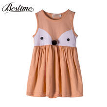 0-24M Summer Baby Dress Cartoon Fox Toddler Dress Sleeveless Girl Vest dress Fashion Baby Girls Clothing 2024 - buy cheap