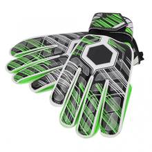 Перчатки вратарские, 1 пара, зеленые латексные Футбольные Перчатки вратарские перчатки для подростков, для взрослых, защита для пальцев, дышащие перчатки для футбольных тренировок 2024 - купить недорого