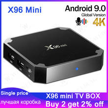 Android 9.0 X96 mini Smart TV BOX 1GB/2GB RAM Amlogic S905W 2.4G Wireless WIFI X96mini fast shipping 2G 16G Set top TV box 2021 2024 - buy cheap