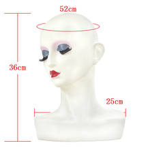 Cabeça de manequim para peruca saúde, manequim de plástico feminino, 1 peça 2024 - compre barato