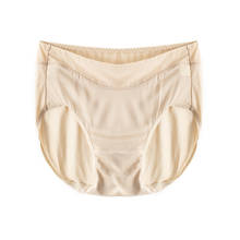 Women Underwear Briefs Mid Waist 100% Real Silk Underwear Panties Briefs Lace Briefs Comfortable Breathable Silk Unerpants 2024 - buy cheap