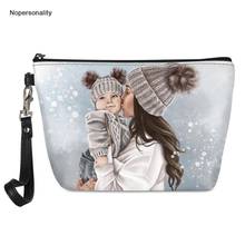 Nopersonality Makeup Bags Small Women Cosmetic Bag Printing Super Mama Neceser Cosmetics Pouchs for Travel Make Up Bag 2024 - buy cheap