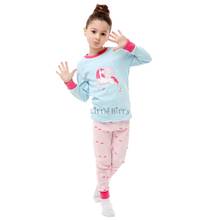 Детская Пижама для девочки с единорогом, Детские Рождественские пижамные комплекты, детская одежда, Детская домашняя одежда, одежда для сна для детей 2, 3, 4, 5, 6, 7, 8 лет 2024 - купить недорого