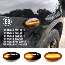 2pcs Smoke Led Dynamic Side Marker Turn Signal Light For Mazda 3 04-11 For Mazda 2 5 MPV Sequential Blinker Smoke Led Lights 2024 - buy cheap