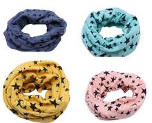 Детский шерстяной шарф-кольцо с мультяшным рисунком для мальчиков и девочек, хлопковый шарф-кольцо с принтом, шарфы, шаль, теплый зимний шейный платок, 2021 2024 - купить недорого