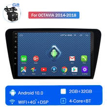 2+32G 4G LTE Android10 Car central multimidia radio Autoradio Player For Skoda Octavia 2014 2015 2016 2017 2018 GPS navigation 2024 - buy cheap