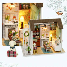 Dollhouse Diy 3D Casa De Boneca Miniature Doll House Model Building Kits Wooden Furniture Toys Birthday Gifts Happy Times Z008 2024 - buy cheap