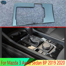 left hand drive For Mazda 3 Axela Sedan BP 2019 2020 Stainless Steel Gear Shift Panel Center Console Cover Trim Frame 2024 - buy cheap