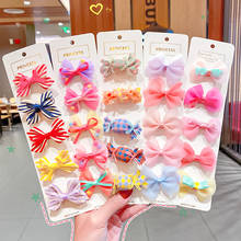 5Pcs/Set Cute Bowknot Baby Girls Hair Clips Stripe Lace Infant Toddler Hairpins Barrettes Kids Baby Hair Accessories 2024 - buy cheap