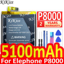 KiKiss-batería Original de 5100mAh para Elephone P8000, repuesto de alta calidad para teléfono Elephone P8000 2024 - compra barato