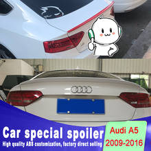 Новый дизайн, высокое качество ABS для Audi A5 4, дверной спойлер к 2009 2010 2011 2012 2013 2014 2015 2016, задний спойлер DIY, цветная краска 2024 - купить недорого