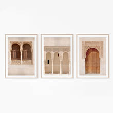 Moroccan Style Arab Architecture Minimalistic Beige Canvas Painting Wall Art Prints Poster Pictures Living Room Gallery Home Dec 2024 - buy cheap