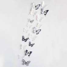 Горячая 2019 18 штук 3D Бабочка Наклейка на стену домашний декор наклейка на стену s наклейка бабочки 3D Настенный художественный Декор для дома # T2 2024 - купить недорого