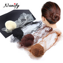 Nunify-rede para cabelos, 20 pçs, malha elástica, invisível, linha macia, esportiva, dança, malha capilar 2024 - compre barato