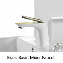 Basin Faucets Black/Chrome Brass Mix-colors Bathroom Faucet Cold Hot Water Deck Mounted Wash-basin Sink Mixing Taps Torneira 2024 - buy cheap
