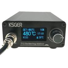 Ksger-estação de solda digital com controle de temperatura, hastes de ferro para solda, equipamento elétrico 2024 - compre barato