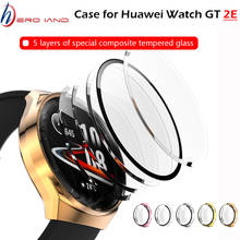 PC Case For HUAWEI WATCH GT 2e Full Screen Protection Cover Tempered glass For HUAWEI GT2E Plating Shell Electroplating Frame 2024 - buy cheap