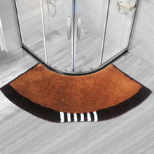 45x143cm Sector Non-slip Bottom Bathroom Mat Soft Fluffy Shaggy Area Rug for Home Hotel Bath Room Shower Floor Mats Foot Pad 2024 - buy cheap