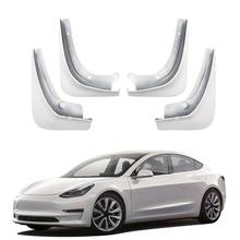 Брызговики для Tesla модель 3 брызговики брызговик крыло брызговики упаковка из 4 окрашенных глянцевый белый 2024 - купить недорого
