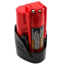 2000mAh portable battery MIL10.8 Li-ion Battery 10.8V Replacement for Milwau 10.8v Battery 48-112411 48-11-2402 C12B C12BX M12 2024 - buy cheap
