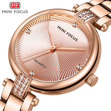 Брендовые роскошные женские часы MINI FOCUS, модные золотые часы из нержавеющей стали, женские водонепроницаемые часы 2024 - купить недорого