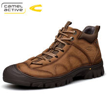 Camel Active New plus size 44 genuine leather men boots man shoes with fur male winter boots warm snow boots waterproof Boots 2024 - buy cheap