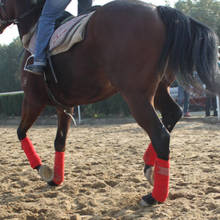 4 шт. Прочные мягкие флисовые конные повязки для ног для верховой езды, Гоночное оборудование для лошади 2024 - купить недорого