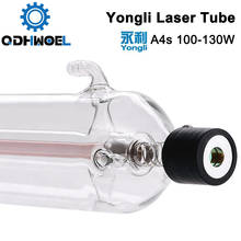 Yongli-estuche de madera A4s 100W-130W, caja de embalaje con tubo láser CO2, longitud de 1450 diámetros 80mm para máquina cortadora de grabado láser CO2 2024 - compra barato