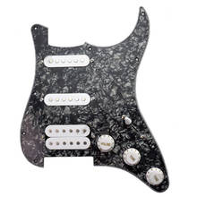 Placa de rasguño precableada para guitarra eléctrica, montaje de accesorios de guitarra, SSH, Perla Negra, 1 Uds. 2024 - compra barato