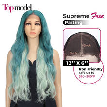 TOPMODEL 13x6 Synthetic Lace Front Wig Long Wavy Lace Front Wig 30 Inch 360 Wig Blonde Cosplay Lace Front Wigs For Black Women 2024 - buy cheap